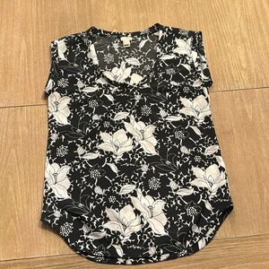 J crew flower blouse